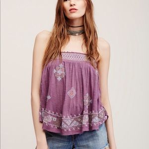 [Free People]‎ You Got It Bad Strapless Shirt